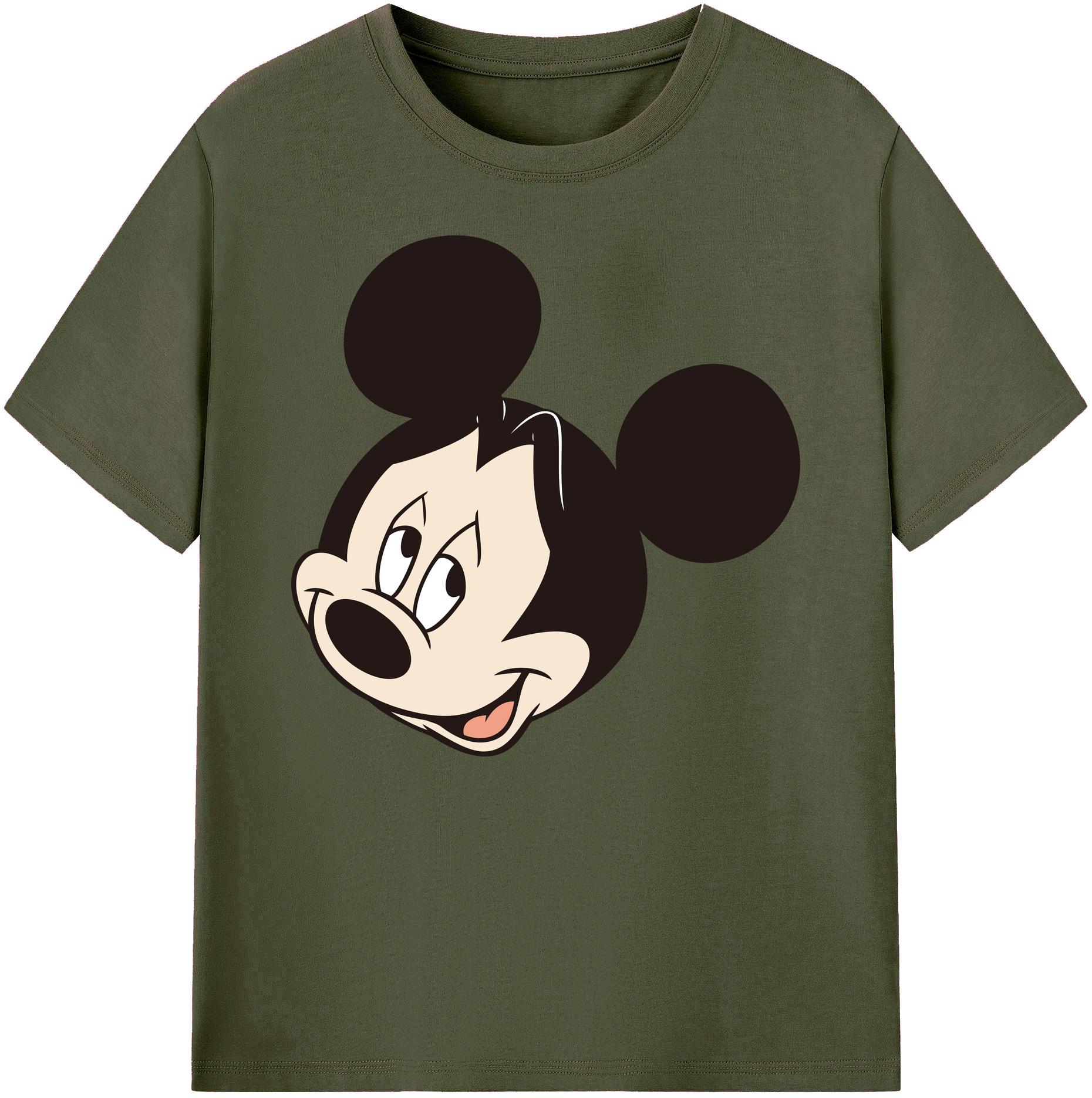 ミッキーマウス Mickey Mouse 綿100％ メンズ半袖Tシャツ｜肌触りやわらか＆通気性